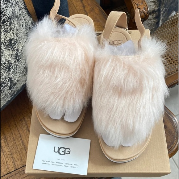 UGG Shoes - Ugg fur covered sandals - NWT